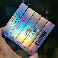 Contenants de brillant à lèvres personnalisés en gros de 7 ml, noir mat, or, argent, tube de brillant à lèvres privé avec lumière LED et miroir
