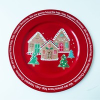 Assiettes de présentation de 13 pouces rouges, modernes et minimalistes, pour Noël, hôtels, mariages et fêtes