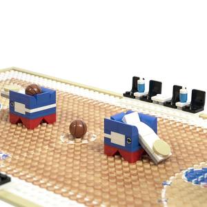 354PCS MOC4172 City Series Sport Scene <b>Basketball</b> Field Bricks Battle Race Model Plastic Block Set DIY Creative Toys Gift <b>for</b> 14 - Product Image 5