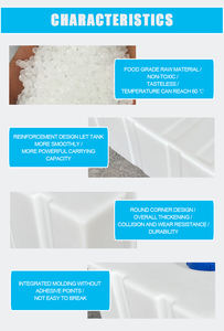 Réservoir d'<span class=keywords><strong>eau</strong></span> en PP de qualité supérieure, de 300 L, de qualité alimentaire, <span class=keywords><strong>rectangulaire</strong></span> horizontal, moulage intégré - Product Image 3