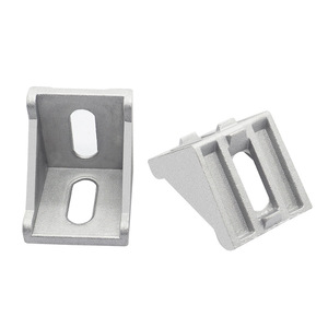 Connecteur d'angle en aluminium 4040 à 90 degrés 6063-T5 épaissi en forme de <span class=keywords><strong>L</strong></span> pour profilé d'extrusion en aluminium à rainure en T - Product Image 4