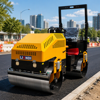 Rouleau compresseur hydraulique vibrant à double tambour, mini-rouleau compresseur de sol, compacteur d'asphalte pour la construction routière