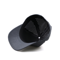 Casquettes de baseball sportives 5 panneaux pour hommes, de haute qualité, respirantes, imperméables, matelassées, avec logo personnalisé, fabrication laser sur jersey