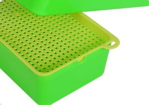 Baki Bibit Plastik Tahan Lama untuk Microgreens dan Budidaya Hidroponik (18x8x4.4 Cm) - Product Image 3