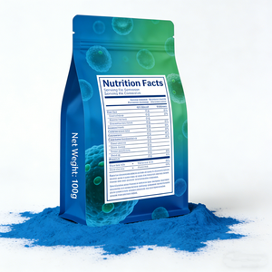 OEM/ODM 1 кг упаковка пищевой экстракт синей спирулины мощный фикоцианин синий E18 Спирулина фикоцианин порошок - Product Image 2