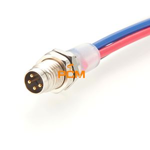 Prise M8 étanche avec <span class=keywords><strong>fil</strong></span> <span class=keywords><strong>de</strong></span> 20cm IP67 mâle 3/4 broches câble <span class=keywords><strong>de</strong></span> connecteur d'aviation M8 faisceau <span class=keywords><strong>de</strong></span> câblage panneau prise capteur cloison cordon - Product Image 2
