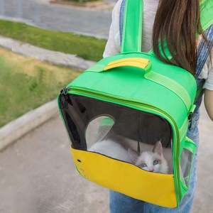 Outdoor Airline Approved Fashion Portable Transparent Breathable <b>Pet</b> Dog Cat <b>Carrier</b> <b>Backpack</b> for Travelling Shopping - Product Image 2