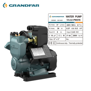 Bomba de Circulación Magnética de Alta Temperatura Grandfar 0.37Kw 0.5HP 40L/min de Hierro Fundido, Autocebante Automática OEM PW370 de Alta Presión - Product Image 2
