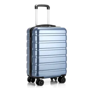 Lucky Club 20 pouces en cuir PC bagages valise universelle Spinner <span class=keywords><strong>roulette</strong></span> cadre en aluminium fermeture homme femme valise Options - Product Image 1