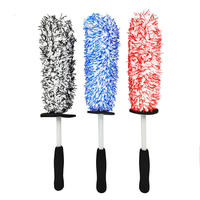 NBT Brand New Microfiber Sponge Wheel Tire Brush Water Dust Removal Chiffon de nettoyage pour le nettoyage des véhicules Brosses de lavage de voiture Tool