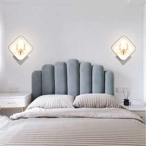 Lampe murale LED moderne et créative en forme de <span class=keywords><strong>tête</strong></span> de cerf, en fer de luxe, pour décoration intérieure de chambre et salon - Product Image 5