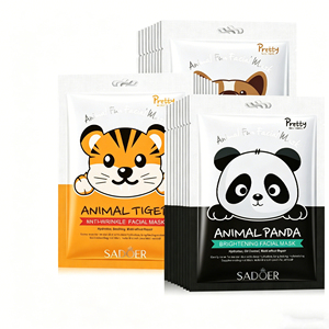 Mascarillas Faciales con Gráficos de Animales (Perro, Panda, Tigre), Control de Grasa, Hidratantes, Cuidado de la Piel, Mascarilla Facial Coreana - Product Image 2