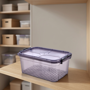 Lokcable Transparent Modern Plastic 1-3L Eco-Friendly Injection Molded Heavy Duty Multipurpose Storage <b>Container</b> Durable Food - Product Image 3