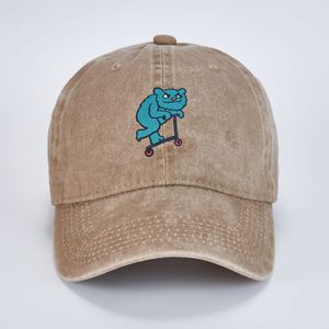 Casquette de baseball en denim délavé pour adulte (personnalisable) - Product Image 3