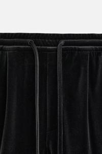 <span class=keywords><strong>Pantaloni</strong></span> da Uomo Casual Eleganti con Vestibilità Ampia e Drappeggiata, <span class=keywords><strong>in</strong></span> <span class=keywords><strong>Velluto</strong></span> Vintage, Gamba Larga Dritta, <span class=keywords><strong>Vita</strong></span> Elasticizzata, Stile Baggy - Product Image 6