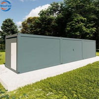 Maison de conteneur préfabriquée modulaire mobile personnalisée WinFair, bureaux préfabriqués en kit pour Afrique du Sud, idéale pour bureau de jardin / studio de cour arrière