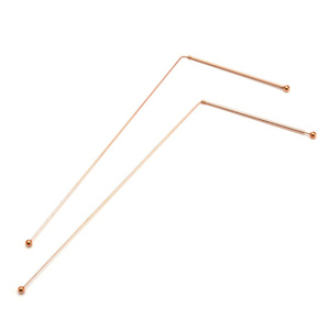 Bacchette di Rame per Rabdomanzia di Qualità - 2 Pezzi, Realizzate con Tecnica di Fusione - per Strumenti di Caccia ai Fantasmi, Rilevamento Acqua, Oggetti Interrati, ecc. - Product Image 4