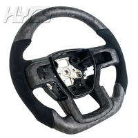 Volant sport en cuir et fibre de carbone forgée mate personnalisé, adapté aux Ford Raptor F150 XLT Raptor Shelby R F250 F350