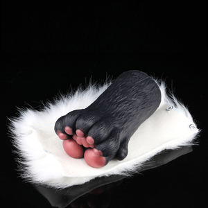 Ayı pençe erkek mastürbasyon kupası ile kürk yumuşak silikon Penis Stroker gerçekçi vajina kedi seks bebek adam yetişkinler için peluş seks oyuncak - Product Image 4