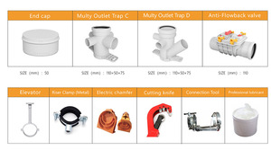 Clapet anti-retour en plastique PP, valve unidirectionnelle pour système de drainage d'eau, anti-odeur, anti-reflux, 110-160 mm - Product Image 6