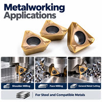3PKT150508R-M Plaquettes triangulaires en carbure pour fraiseuse CNC à ébavurer et à fraiser à plat pour acier inoxydable/acier/fonteuse