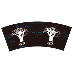 Ventiladores de vasos de papel con impresión flexográfica de 1-8 colores 150GSM a 350GSM revestimiento de PE de doble cara para vasos de comida - Product Image 5