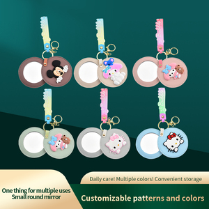 Cut <strong>Design</strong> <strong>Compact</strong> PU Promotional <strong>Mirror</strong> High Quality Custom Cartoon Pocket <strong>Mirror</strong> Wholesale Small Portable <strong>Mirror</strong> - Product Image 3