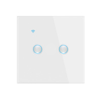 Interrupteur mural intelligent en verre tactile électrique durable pour système domotique 10A Max. Wi-Fi actuel