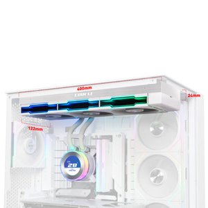 Nouveau Hydroshift II LCD-C 360 TL BK&WH avec écran LCD IPS de 2,1 pouces 60 Hz, trois configurations pour une flexibilité DIY totale, refroidisseur d'eau pour processeur - Product Image 6