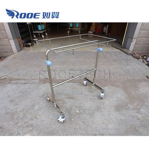 BSS001 चिकित्सा ऑपरेटिंग कमरे में साधन स्टेनलेस स्टील सर्जिकल मेयो टेबल ट्राली - Product Image 4