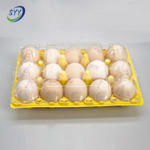 Bandeja de Plástico para 15 <span class=keywords><strong>Huevos</strong></span> con Tapa Separada y Embalaje Transparente de Grado Alimenticio para Protección de <span class=keywords><strong>Huevos</strong></span> de <span class=keywords><strong>Gallina</strong></span> y Codorniz - Product Image 2