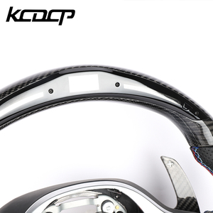 Volant en fibre de carbone LED compatible avec BMW G20 G28 G29 G30 G32 G38 G11 G12 G05 G01 G02 M2 M3 M4 M5 M6 M8 X1 X2 X3 X4 X5 X6 X7 - Product Image 5