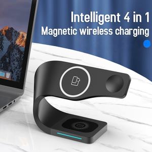 Produit <span class=keywords><strong>Tendance</strong></span> 2026 : Chargeur Magnétique Sans Fil 4-en-1 Personnalisable avec LOGO, Charge Rapide pour Téléphones - Product Image 2