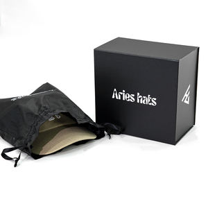 Boîte à chapeaux en stock, couleur noire, promotionnelle, OEM, Chine, vente en gros, modèle de boîte à chapeaux, fabricant de boîtes à chapeaux - Product Image 1