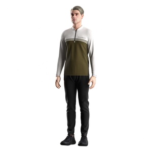 Camiseta Casual de Sublimación de Alta Calidad, Camiseta Polo de Manga Larga con Cierre, Camisetas de Golf, Camisa de Cuello Alto Oversize - Product Image 5