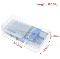Kit de démarrage de base pour Arduino Uno Set R3 Kit de bricolage R3 carte/planche à pain électronique avec ensemble de composants de boîte de vente au détail