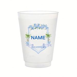 Vasos de Fiesta Personalizados con Logotipo, Vasos de Plástico Esmerilado Resistentes y Reutilizables para Decoración de Bodas y Artículos de Fiesta - Product Image 1