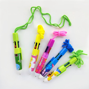 Bolígrafos Multicolor 4 en 1, Novedosos, Lindos y Kawaii, con Ancho de Escritura de 0.7mm, Cuerda Portátil para Uso en Oficina y Escuela - Product Image 5