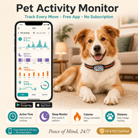 Rastreador GPS Beidou 4G G61 para Mascotas, Mini, IP67 Impermeable, Monitoreo en Tiempo Real por Aplicación, Actividad de la Mascota, Geo-cerca, Reproducción, Sin Suscripción