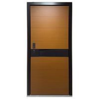 Porte d'entrée de villa Prima avec système coulissant, sonnette, mot de passe secret, en alliage d'aluminium, pour portail et clôture