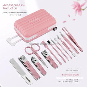 12 adet tırnak makası seti paslanmaz çelik ev manikür güzellik kiti ölü cilt tırnak makas çivi dosya pedikür aracı yaratıcılık - Product Image 4