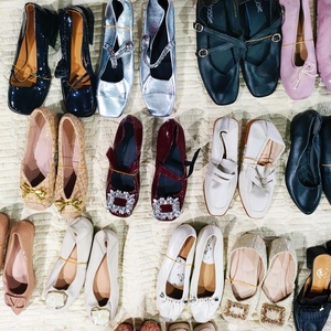 <span class=keywords><strong>Ballerine</strong></span> in Camoscio con Decorazioni in Strass e Perle Finte, Versatili e Comode, Slip-On con Punta Chiusa, Premium JackWen Factory - Product Image 5