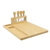 Bamboo Cheese Board, Charcuterie Platter and Serving Tray for Wine, Crackers, Brie and Meat