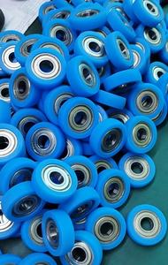 Memiliki kapasitas bantalan beban yang baik, tahan aus, dan kebisingan rendah 5mm x 22mm x 9mm bantalan bola PU bantalan katrol roda biru - Product Image 6