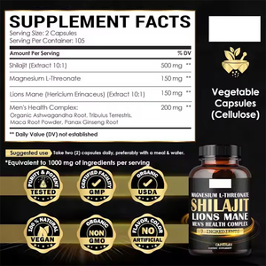 Shilajit Ultra kapsül 60 sayısı abd yüksek potens enerji güçlendirici yaptı - Product Image 3