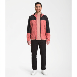 Men's Lightweight Wind Breaker Jacket Breathable <b>Canvas</b> Hooded Collar Top Color-Matched Outdoor Rain Jacket Winter High Street - Product Image 1