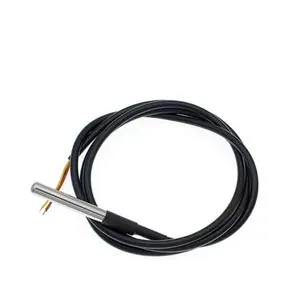 WS2136 1m 2m 3M 5M Acero inoxidable encapsulado impermeable DS18b20 sonda de temperatura sensor de temperatura 18B20 línea impermeable