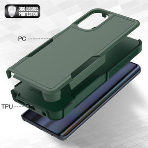 Housse pour téléphone portable <span class=keywords><strong>2</strong></span> en 1, couverture complète, anti-rayures et anti-chocs, pour Motorola Moto G Stylus 2022 One 5G Ace - Product Image 4