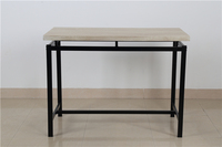 Ensemble de meubles de bar en bois de style antique table haute et chaises pour salle à manger ou cuisine panneau haut comptoir en bois