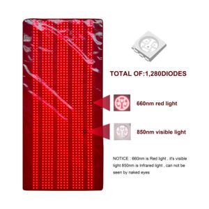 Dispositivo di terapia della luce rossa personalizzato per Sauna portatile per terapia della luce rossa 660nm 850nm tappetino per tutto il corpo - Product Image 6